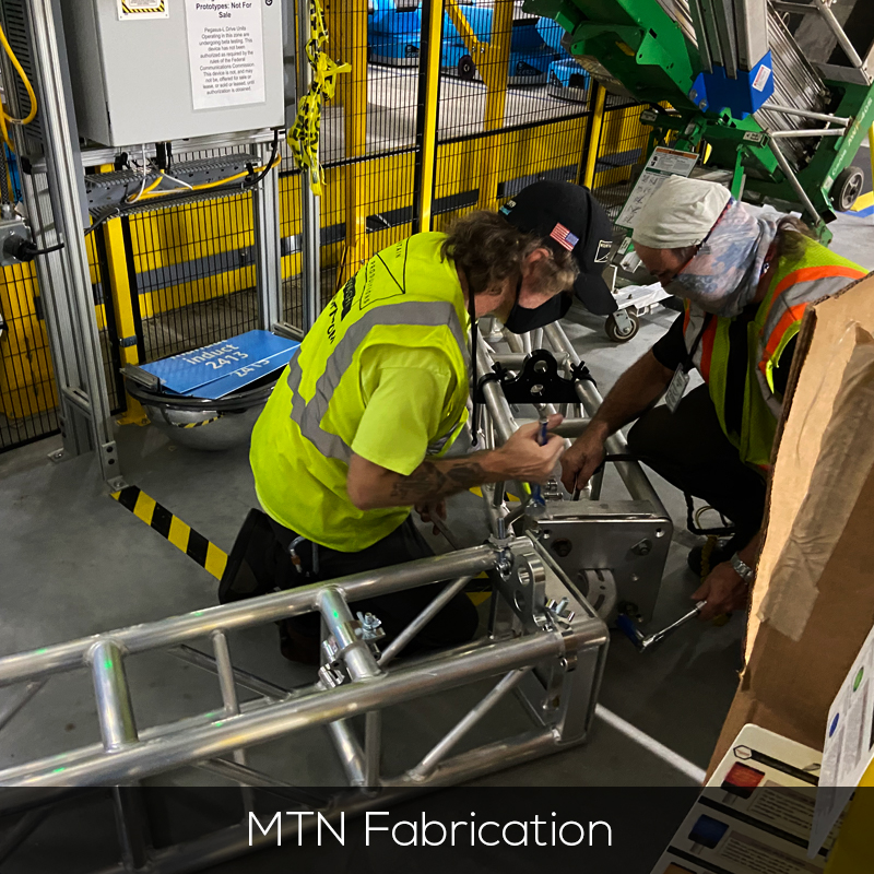 our fabrication work by the MTN team on site